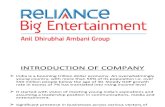 Presentation on Reliance Big Entertainment