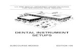 Army Dental Instrument Setups Ed
