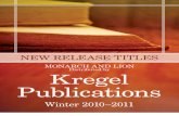 Monarch and Lion Titles from Kegel Publications, Winter 2010-2011