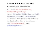 Concept of Dbms