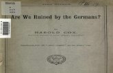 (1896) Are We Ruined by the Germans? (Pamphlet)
