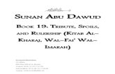 Sunan Abu Dawud - Book 19 - Tribute, Spoils, And Rulership (Kitab Kharaj Wal-Fai' Imarah