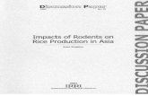 Impacts of Rodents on Rice Production in Asia