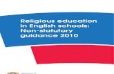 Religious Education Guidance in English Schools 2010