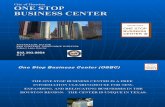 One-Stop Biz Ctr PPT May 2010