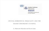 Spatial-Horizontal Inequality and the Maoist Insurgency in Nepal_WIDER 2003