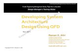 Developing Systems Architecture Using QFD
