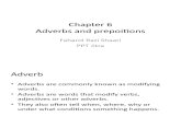 Chapter 6 - Adverbs & Prepositions