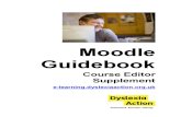 Moodle Guidebook Editor Supplement-DRAFT-January 10