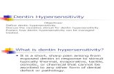 Dentine Hypersensitivity IMPT