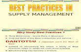 Best Practices in Supply Management