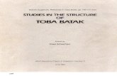 Studies in the Structure of Toba Batak - Sugamoto