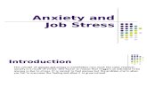 Anxiety and Job Stress