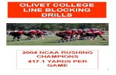 Olivet College Line Blocking Drills