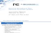 FCC National Broadband Plan, National Purposes Update DOC-296353A1 of 02-18-2010