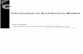 Introduction to Architecture Models