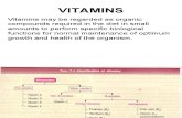 Vitamins May Be Regarded as Organic Compounds
