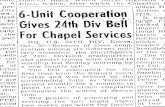 724TH 6 Unit Gives Bell
