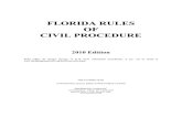 The Florida Rules of Civil Procedure