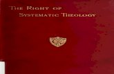 The Right of Systematic Theology - B. B. WARFIELD