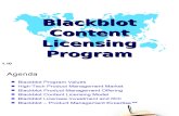 Blackblot Content Licensing Program