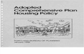 Portland Adopted Comprehensive Plan Housing Policy 1999
