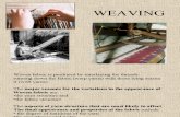 Some revision of Weaving
