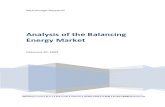 Analysis of the Balancing Energy Market
