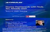 CRMUG Summit 2009 -Deploy Dashboards With Tools You Already Own