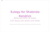 Ode to Shalonda Kendrick