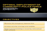 Optimal Deployment Of Community Personnel