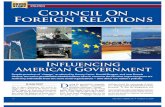 Council on Foreign Relations Influencing American Government