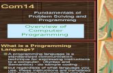 Overview of Computer Programming