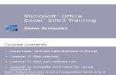 Microsoft® Office - Excel - Formulaes