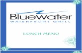 Bluewater Lunch Menu