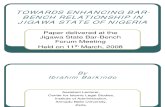 Barkindo-Towards Enhancing Bar-Bench Relations in Jigawa State of Nigeria