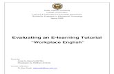 Evaluating E-learning tutorial