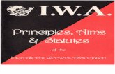 Principles, Aims & Statues of the I.W.A