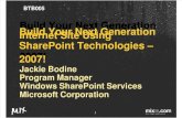 Build Your Next Generation Internet Site Using SharePoint Technologies