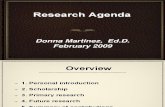 Dr. Donna Martinez Research Presentation