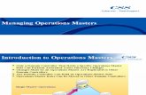 Managing Operations Masters