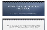 Climate & Water Supply