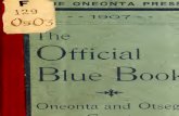 Official Blue Book Oneonta & Otsego County 1908
