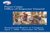 Peace Corps OIG Semiannual Report to Congress April 1, 2008 to September 30, 2008         SARC_20080930