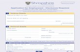 Application for Shropshire County Council