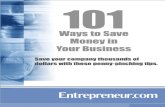 101 Ways to Save Money for Your Business
