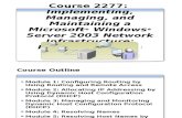 imp Manging & Maintaing Netwrk Infra:::2003 server