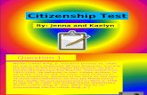 Citizenship Test FINAL PRODUCT