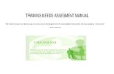 Training Needs Assesment Manual