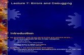 Lecture 7 - Debugging and Break Mode (VB 2008)